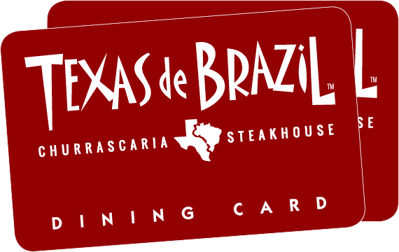 Texas de Brazil Red Dining Card