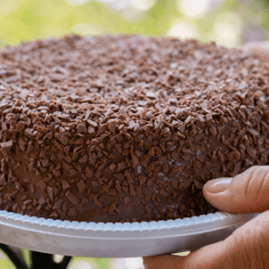 brazilian brigadeiro cake with sprinkles