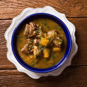 vaca atolada, a Brazilian short rib stew with yuca root