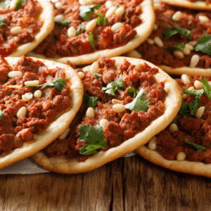 esfihas: traditional Lebanese meat pies