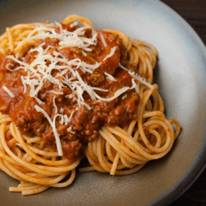 macarronada pasta with meat sauce