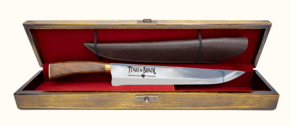 Texas de Brazil gaucho knife in wooden box